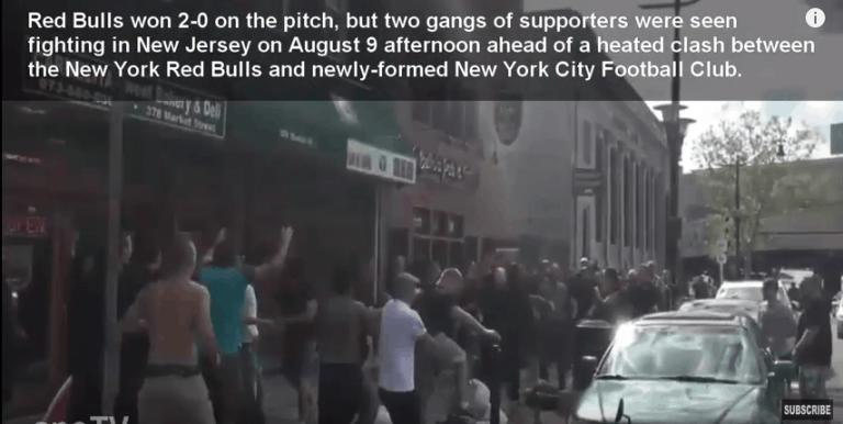 (VIDEO) COPIANDO LO MALO: Pelea en las calles de NYC después del derby en la MLS