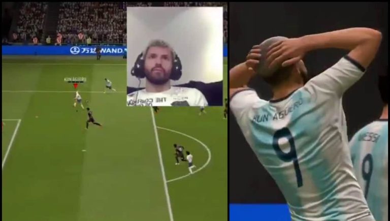 ¡Cuidado con la casa! Así se amarga Agüero cuando juega FIFA