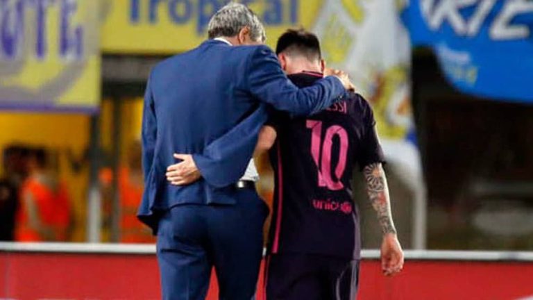 Setién: “Messi ya sabe lo que tiene que descansar”
