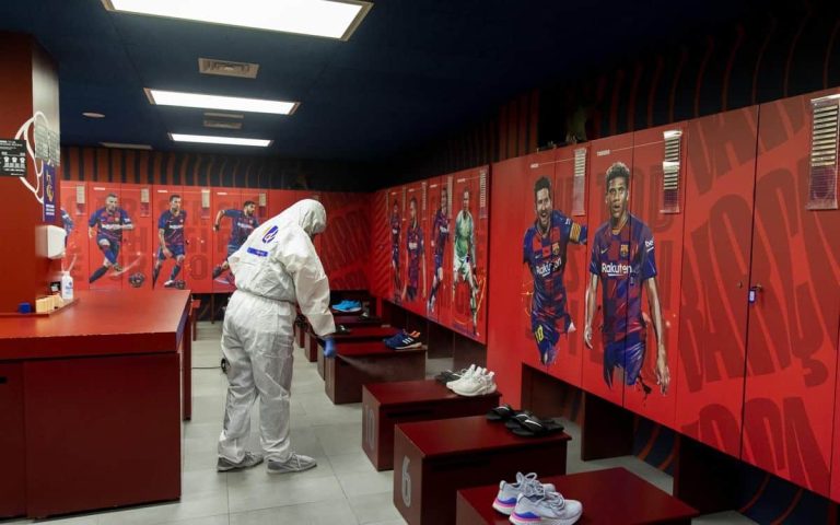 (VIDEO) Así desinfectaron el Camp Nou