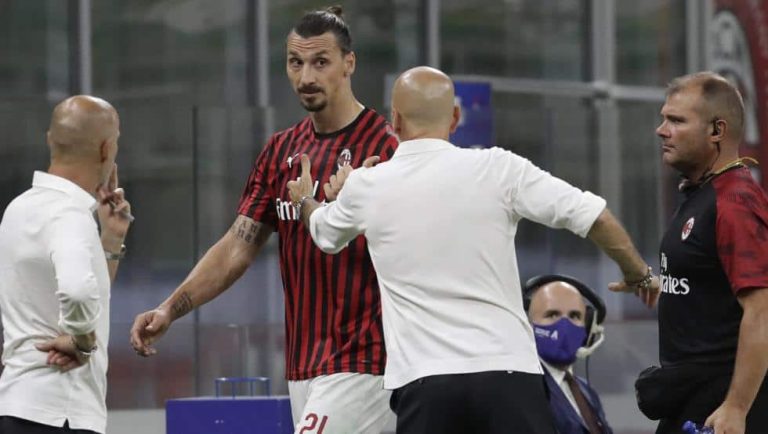 La bronca de Ibrahimovic con Pioli