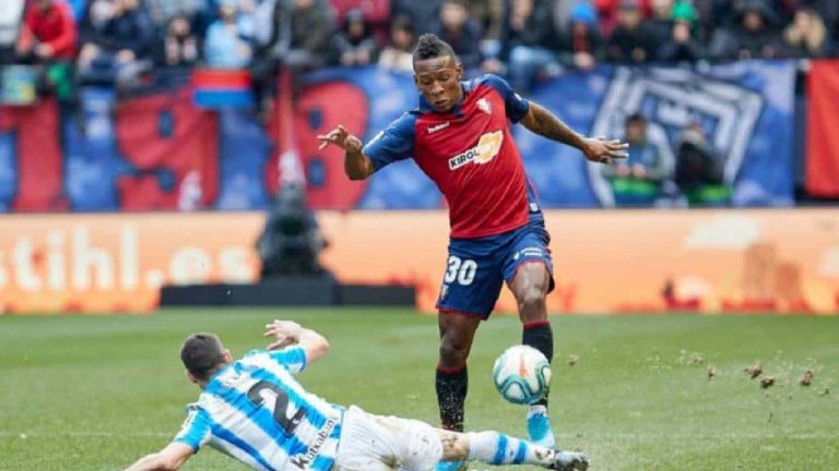 Permanencia en La Liga: Pervis sumó minutos con Osasuna