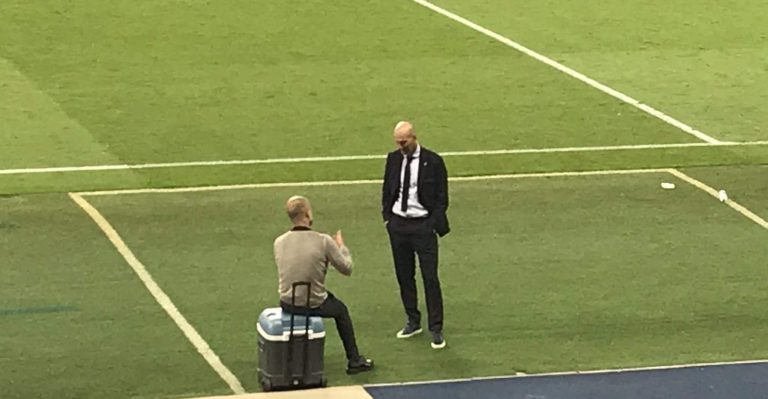 (VIDEO) ¿Qué hablaron Pep y Zidane? “Ojalá algún día podamos cenar…”