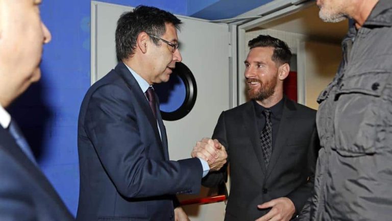 Bartomeu quiere renovar a Messi por dos temporadas más