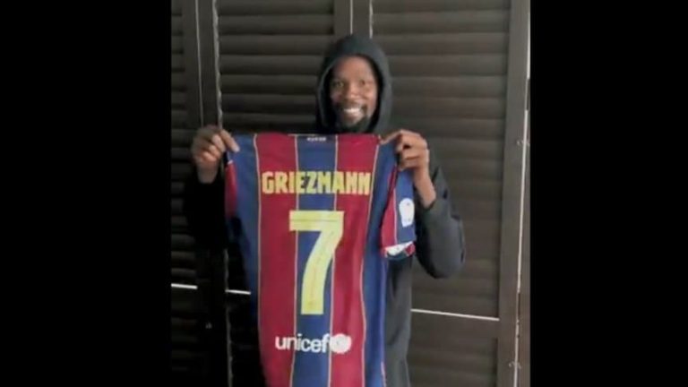(VIDEO) Kevin Durant le dio la ‘7’ del Barça a Griezmann