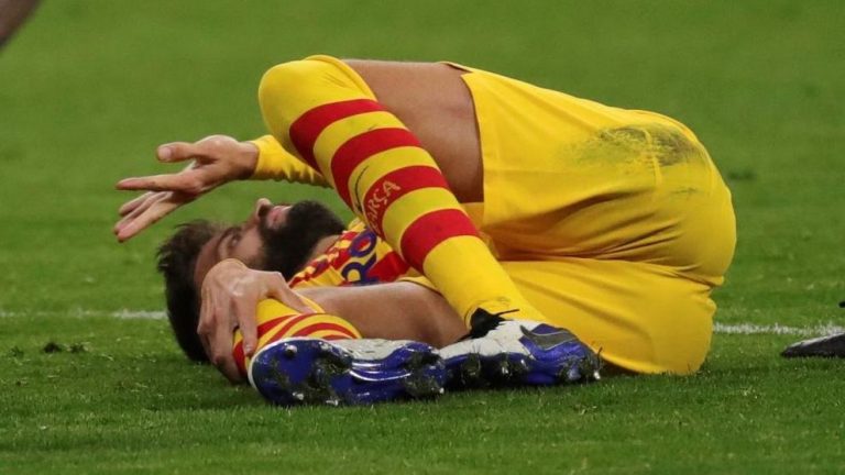 Grave lesión de ligamentos de Piqué: entre tres y cinco meses de baja