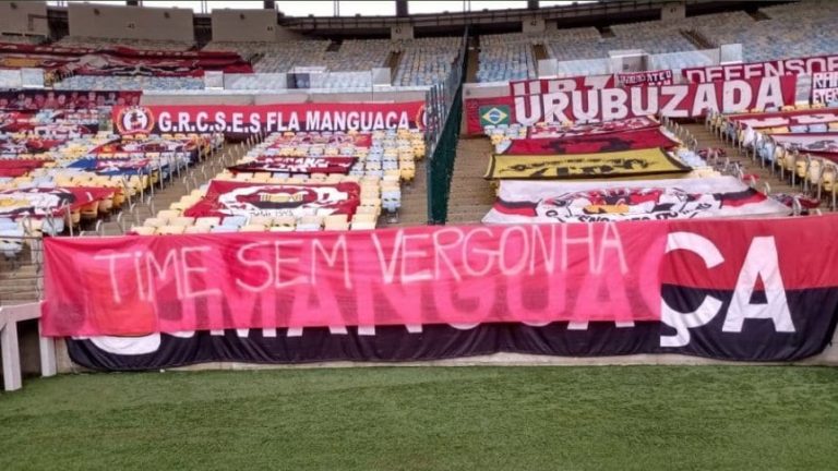“Equipo sinvergüenza”: Tremendas pancartas contra el Flamengo