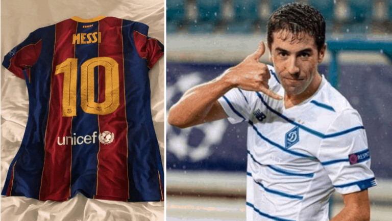 Jugador del Dinamo negoció con Suárez para lograr la camiseta de Messi