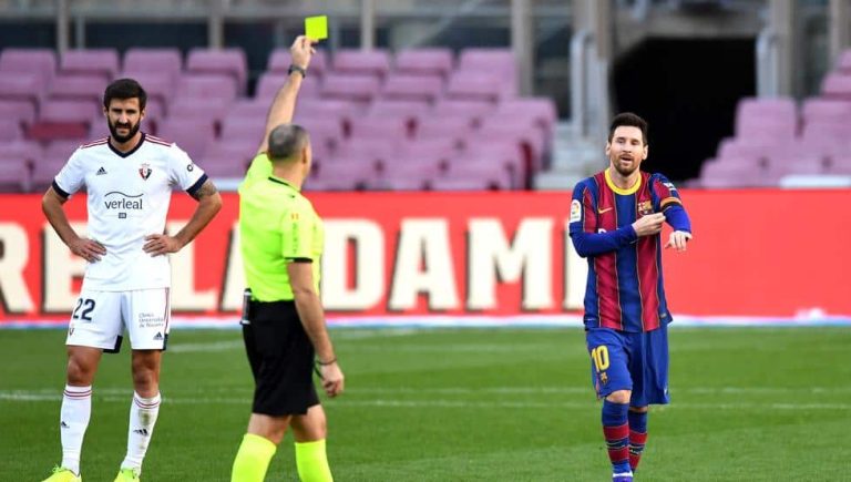 Homenaje de Messi a Maradona: castigo de €600