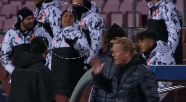 Dybala se burló de Koeman tras el penalti de Lenglet