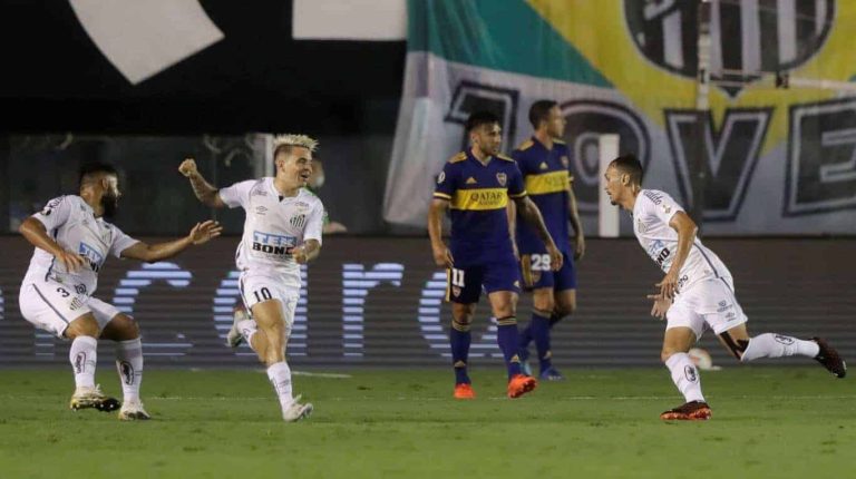 (VIDEO) Santos goleó a Boca y clasificó a la final de la Libertadores