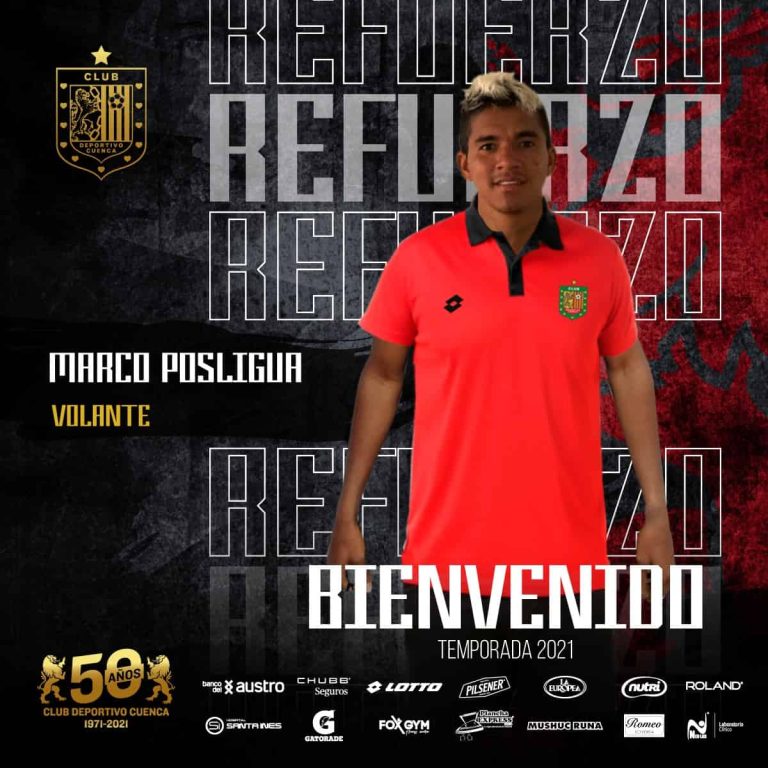 OFICIAL: Marco Posligua, nuevo refuerzo del Deportivo Cuenca