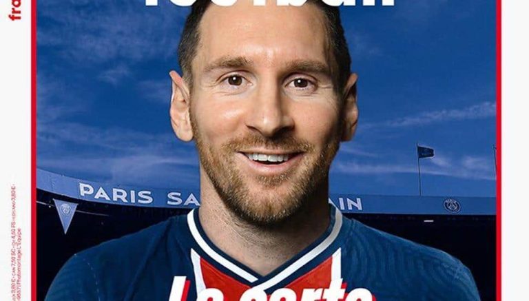 ¡France Football viste a Messi con la camiseta del PSG!