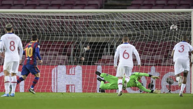 Messi, una Champions solo de penalti