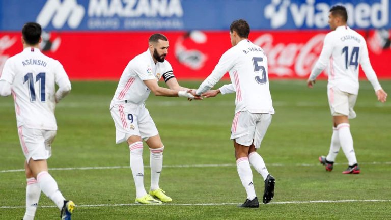 (VIDEO) DOBLETE DE VARANE: Victoria del Madrid ante un difícil Huesca
