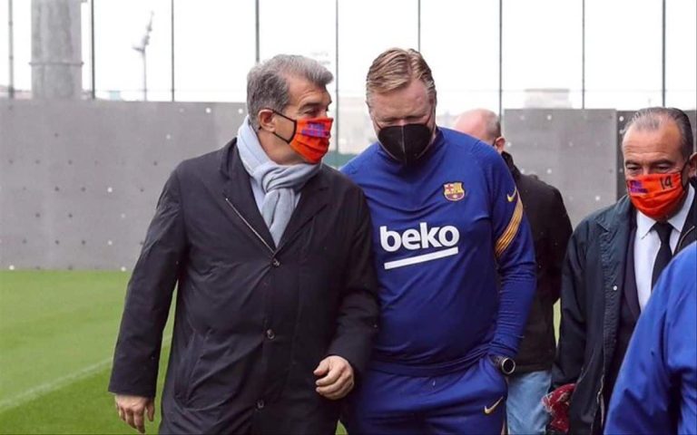 Laporta ya visitó al Barça Masculino, Femenino y B