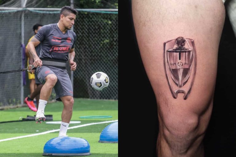 (FOTO) Mario Pineida se tatuó “La 15 y la 16”