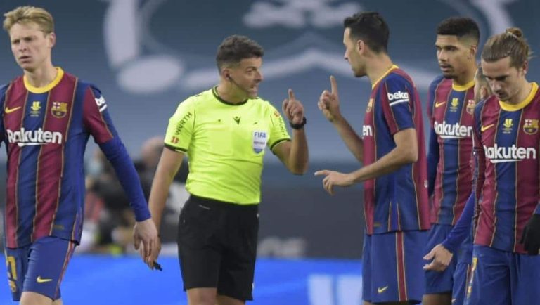 Hay cambio de árbitro en el Clásico Real Madrid VS FC Barcelona