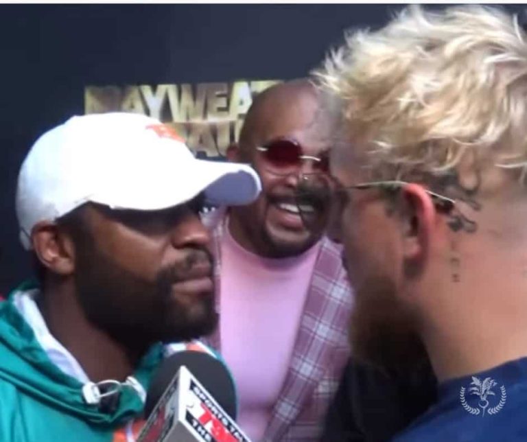 #NTF (VIDEO) Jake Paul le quita una gorra a Floyd Mayweather y se desata altercado