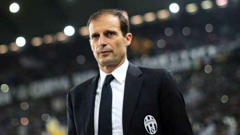 La reacción de Allegri luego de la reducción de puntos a la Juventus