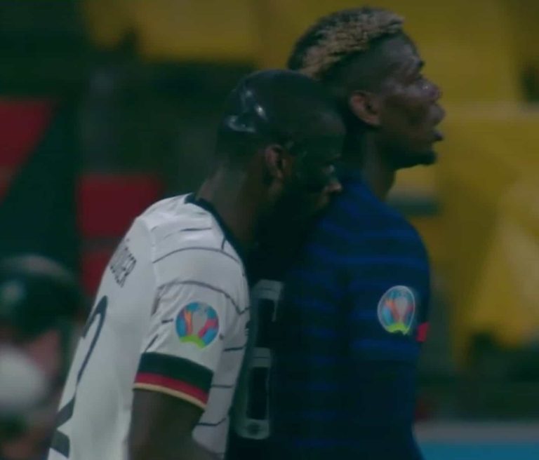 (VIDEO) A LO SUÁREZ: Rudiger mordió a Pogba en la #Euro2020