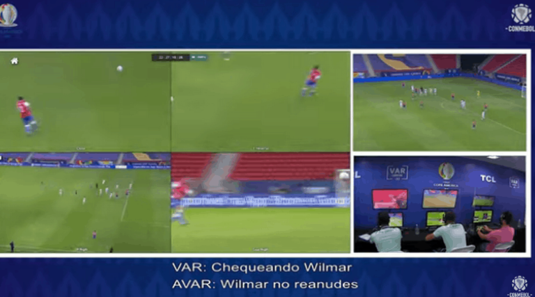 (VIDEO)  La Conmebol publicó los audios del VAR en las polémicas del Chile Vs. Paraguay