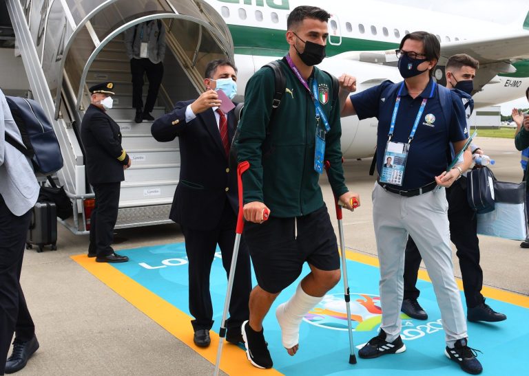 Spinazzola estará en Wembley apoyando a sus compañeros