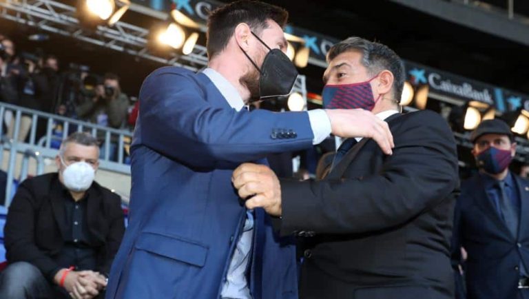 Laporta y el tema Messi: “Todo va bien”