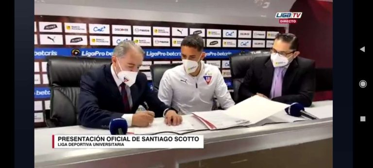 Noticia Banco Guayaquil: LDU presentó a Santiago Scotto como refuerzo