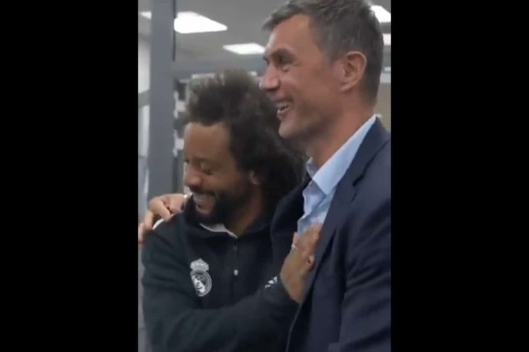 (VIDEO) Ambos soñaron con esta foto: ¡Mira qué pasó entre Marcelo y Maldini!