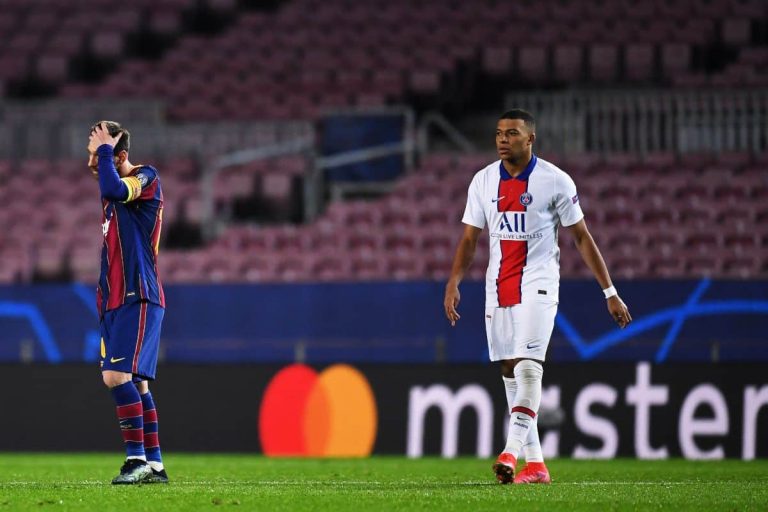 (FOTOS) LLEGÓ SU TURNO: Mbappé y su mensaje de bienvenida a Messi