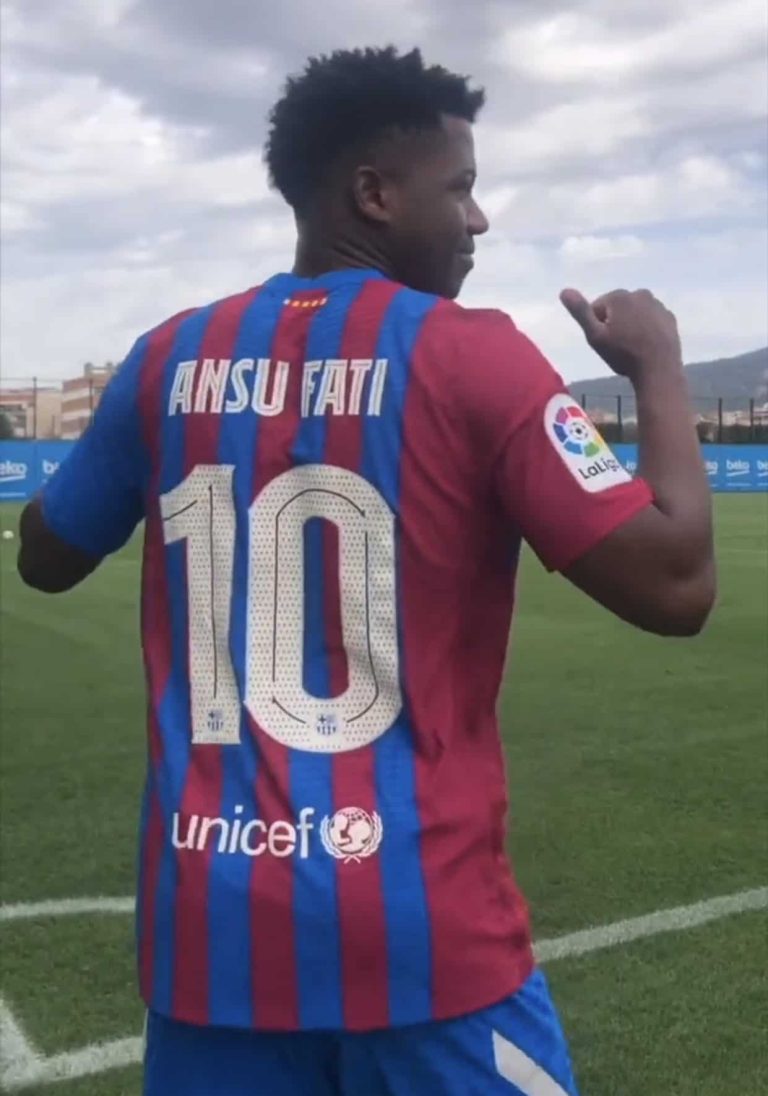 (VIDEO) Ansu Fati heredó la 10 de Messi en el FC Barcelona