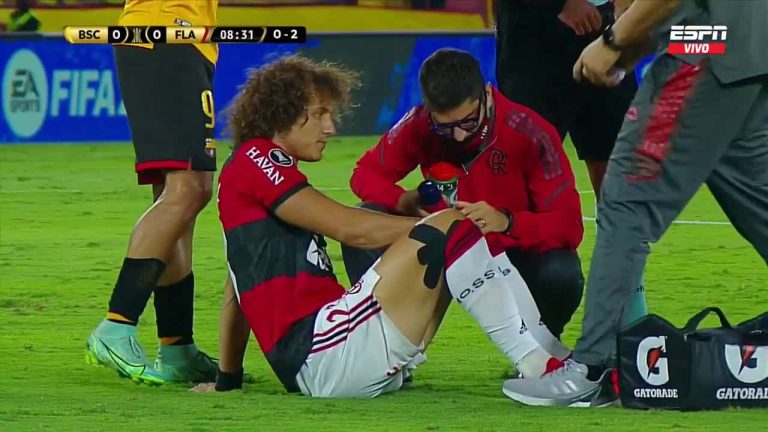 NI 10 MINUTOS EN CANCHA: David Luiz se lesionó en el Monumental
