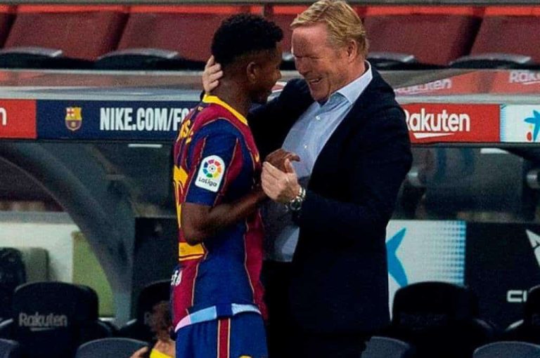 Koeman: ¿Ansu a la selección? Ha jugado 15 minutos después de 10 meses”