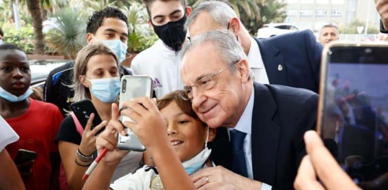 Florentino, sobre Mbappé: “Esperamos que en enero pueda solucionarse todo”