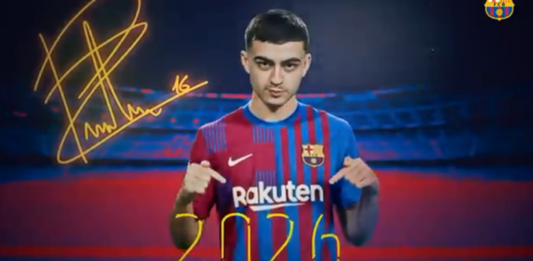 OFICIAL: Pedri renueva con el Barça hasta 2026
