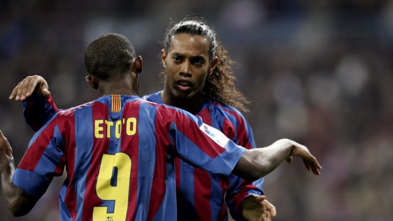 (VIDEO) El emotivo reencuentro de Eto’o y Ronaldinho