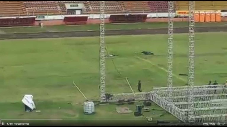 (VIDEO) Preocupación por el estado de la cancha del Alejandro Serrano Aguilar