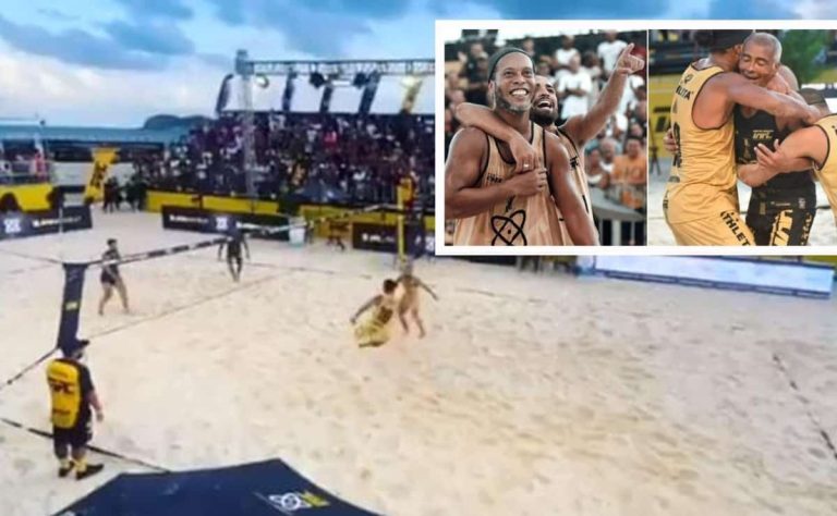 (VIDEO) La magia de Ronaldinho y Romario en el futvóley que se hizo viral