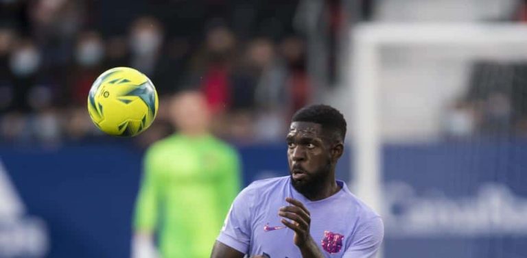 Umtiti sufre una fractura en un dedo del pie derecho y tendrá que ser operado
