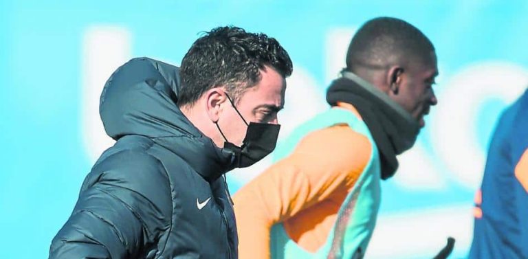 Dembélé sí entrenó hoy con normalidad