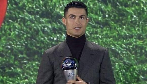 Premio especial: Cristiano recibió el premio The Best