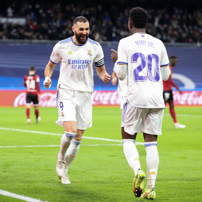 (VIDEO) ¡Doblete de Vinicius y Benzema para el Real Madrid puntero de La Liga!