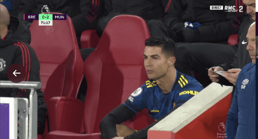 (VIDEO) Cristiano explotó tras ser sustituido en la victoria del Manchester