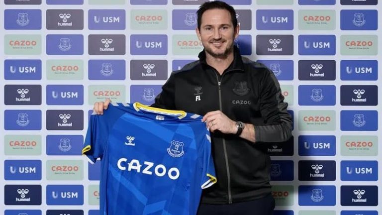 Vuelve a la Premier League: Frank Lampard, nuevo DT de Everton