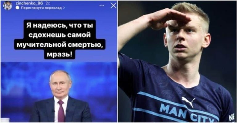 Zinchenko, a Putin: “Espero que mueras de forma dolorosa”