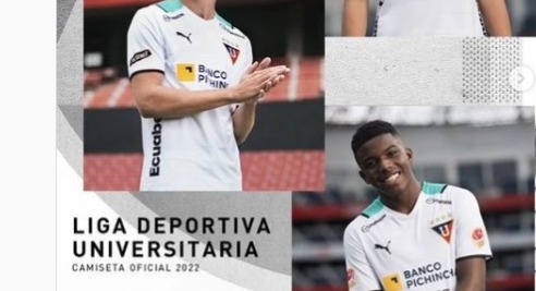 (FOTO) Las nuevas camisetas de LDU 2022