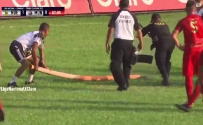 (VIDEO) ¡Insólito! Una serpiente se metió a la cancha e interrumpió un partido