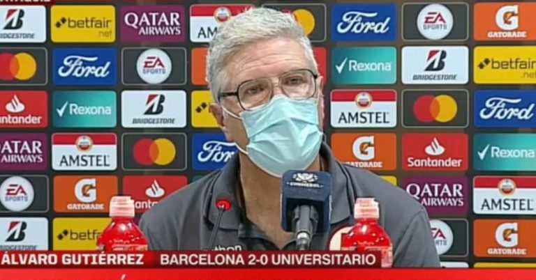 DT de Universitario, muy autocrítico tras caída ante Barcelona