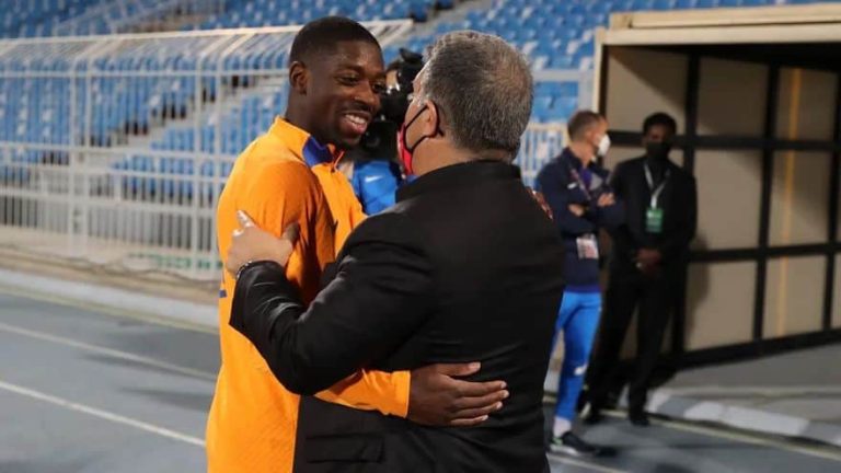 Laporta: “La decisión de si juega Dembélé es del entrenador”